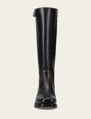 Campus Low Heel Tall Riding - Black - Front