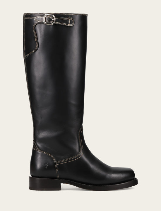 Women's Black Campus Low Heel Tall Riding Boot | The Frye Company