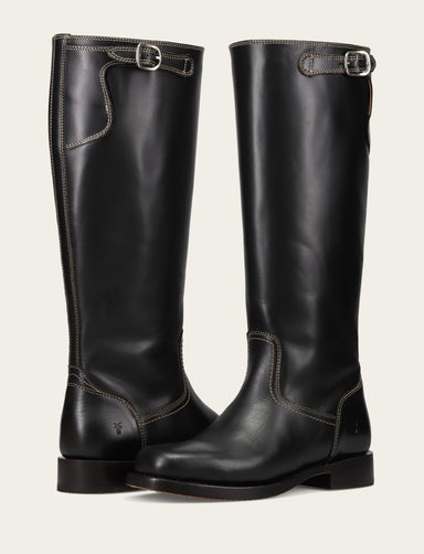 Campus Low Heel Tall Riding - Black - Pair