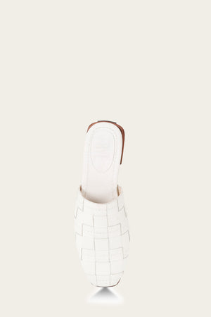 Cara Woven - White - Top Down