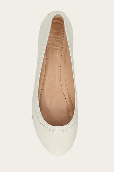 Carson Ballet - White - Top Down