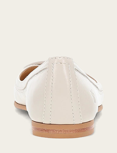 Carson Logo Ballet - Ivory - Back