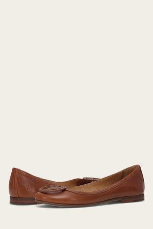 Carson Logo Ballet - Cinnamon - Pair