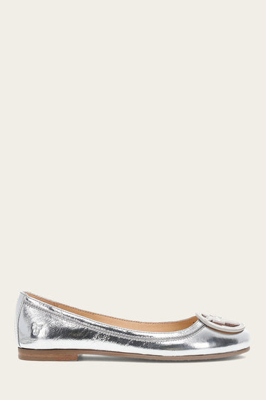 Carson Logo Ballet - Silver - Outside
