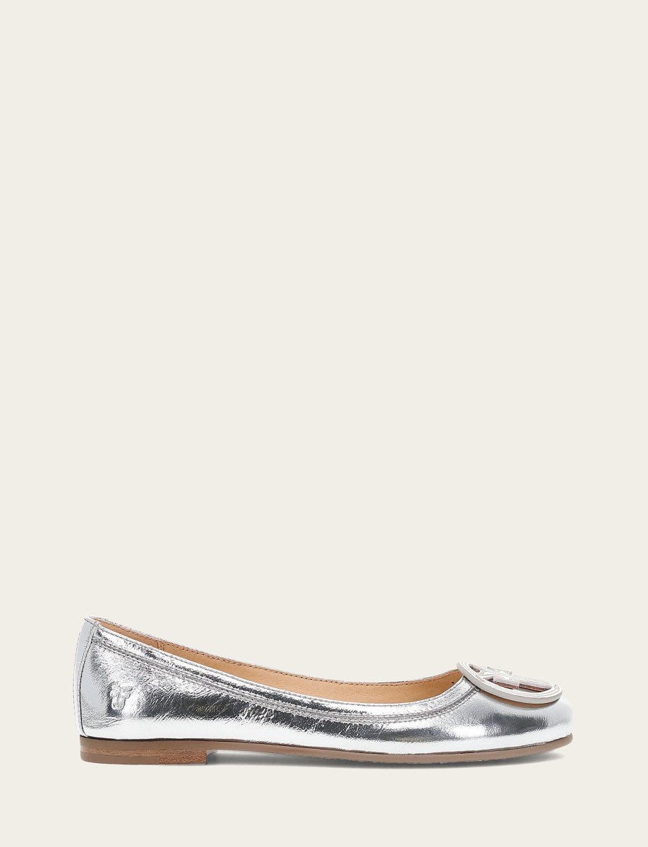 Carson Logo Ballet - Silver - Outside