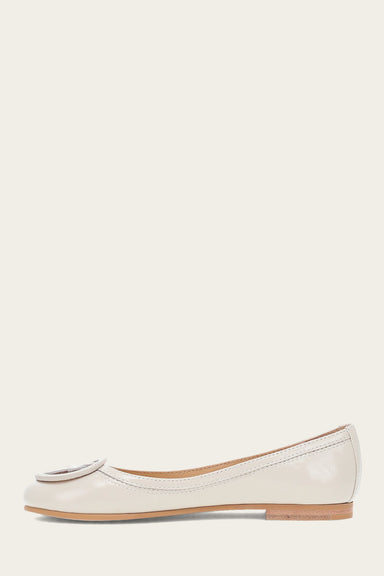 Carson Logo Ballet - Ivory - Inside