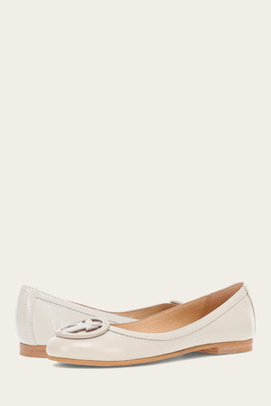 Carson Logo Ballet - Ivory - Pair