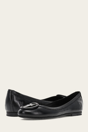 Carson Logo Ballet - Black - Pair