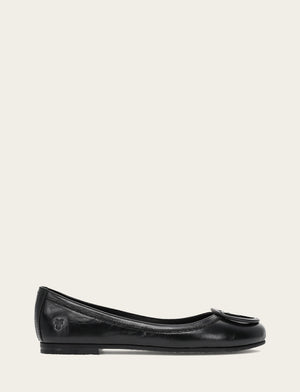 Carson Logo Ballet - Black - Outside
