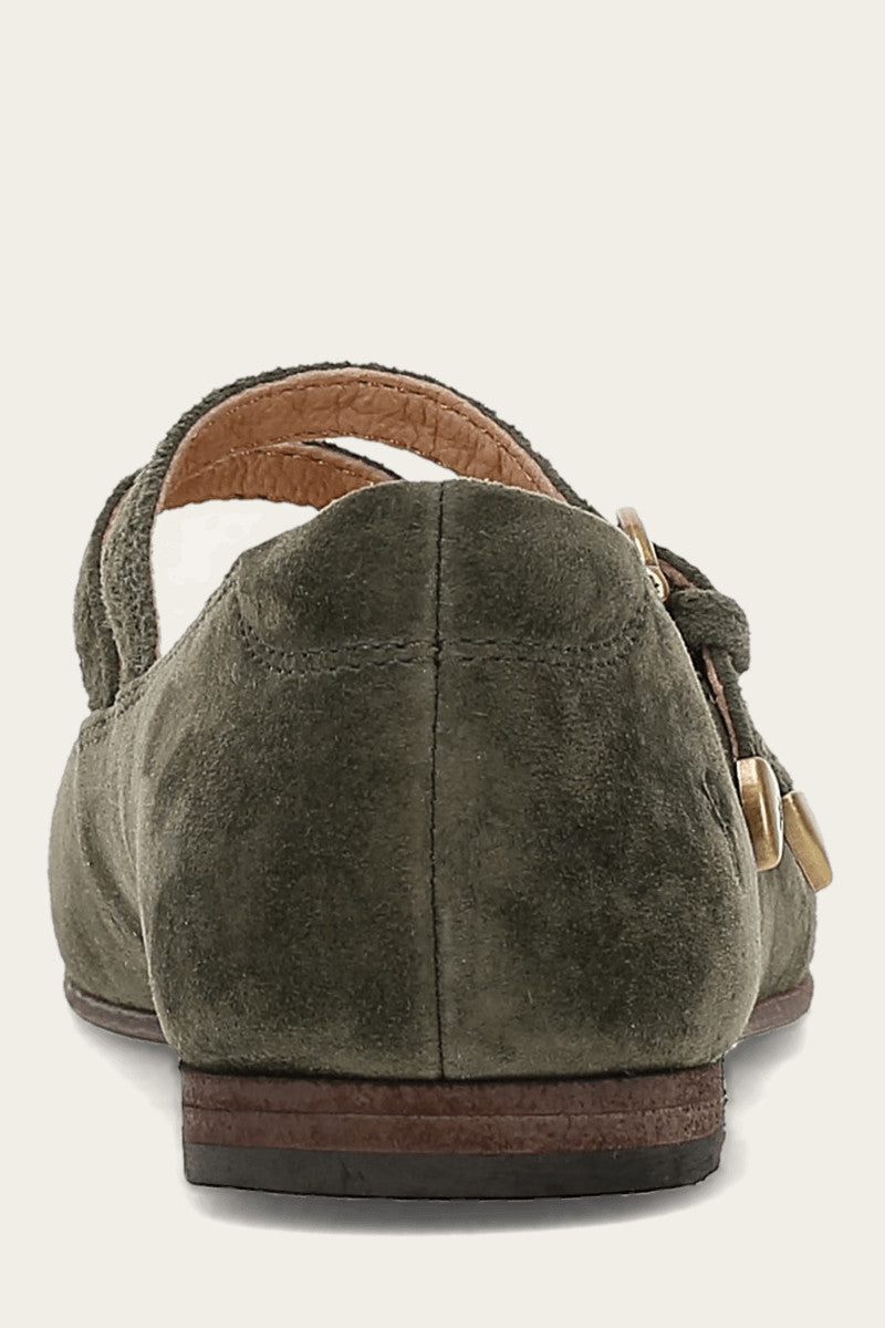 Carson Multi Mary Jane - Dark Olive - Back