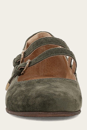 Carson Multi Mary Jane - Dark Olive - Front
