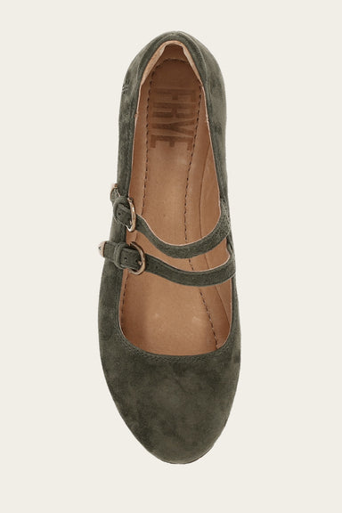 Carson Multi Mary Jane - Dark Olive - Top Down