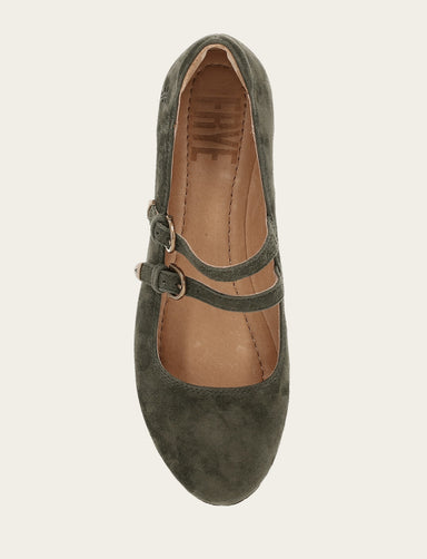 Carson Multi Mary Jane - Dark Olive - Top Down
