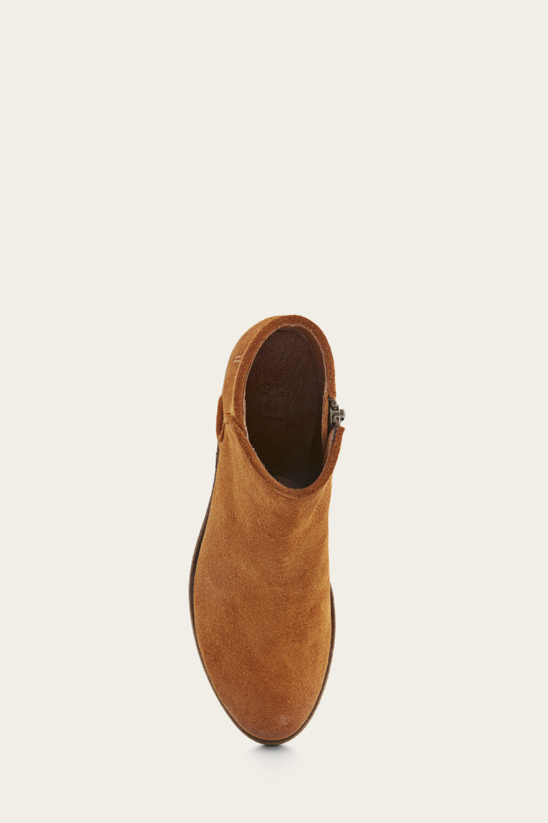 Carson Piping Bootie - Bronze - Top Down
