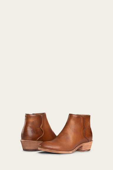 Carson Piping Bootie - Caramel - Pair
