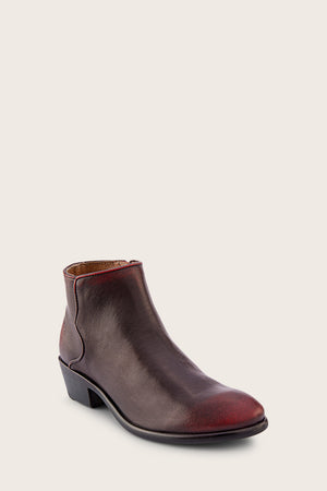 Carson Piping Bootie - Black/Scarlet - Hero