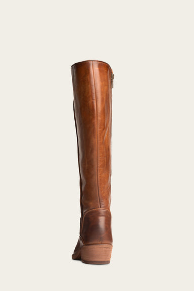 Carson Piping Tall - Caramel - Back