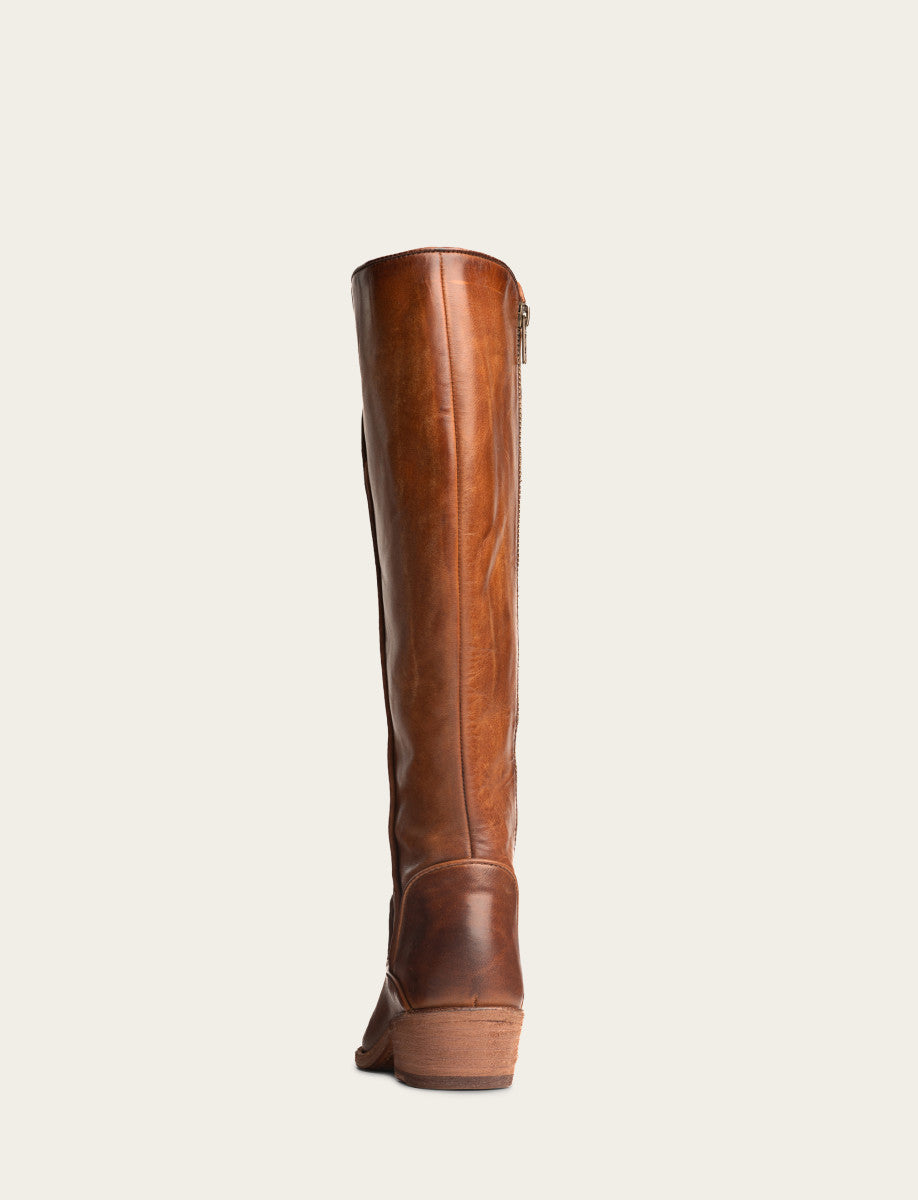 Carson Piping Tall - Caramel - Back