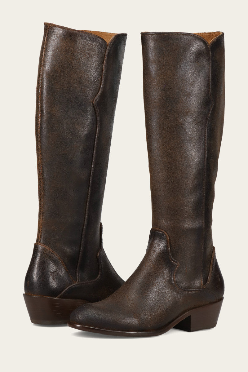 frye carson piping tall graphite