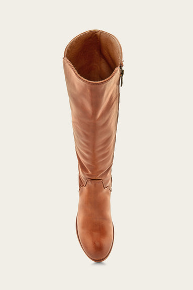 Carson Piping Tall - Caramel - Top Down
