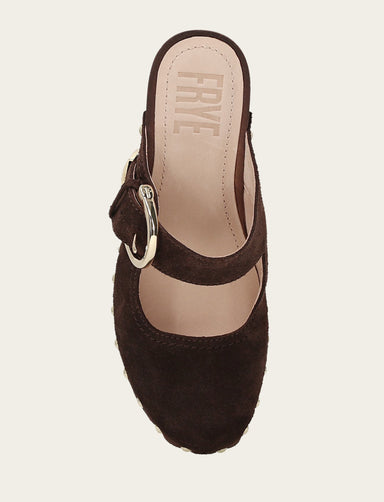 Cindy Buckle Clog - Chocolate - Top Down