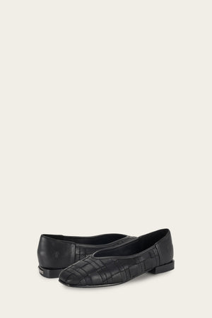Claire Woven Flat - Black - Pair