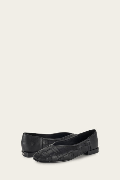 Claire Woven Flat - Black - Pair
