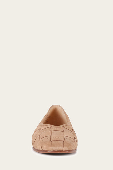 Claire Woven Flat - Camel - Front