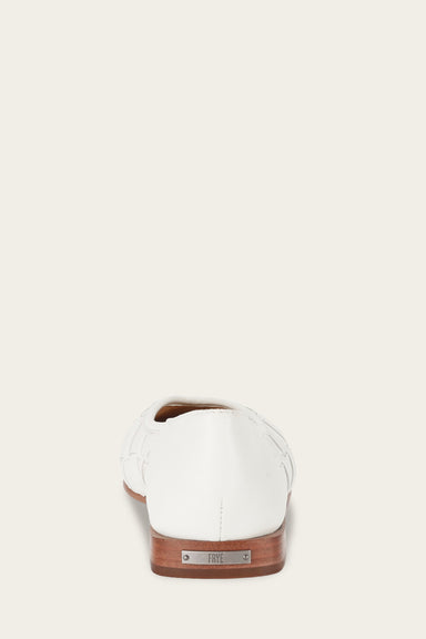 Claire Woven Flat - White - Back