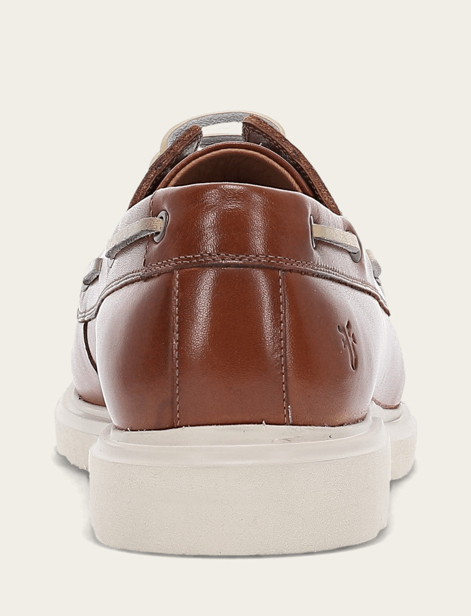 Connor Boat Shoe - Caramel - Back