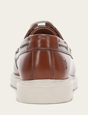 Connor Boat Shoe - Caramel - Back