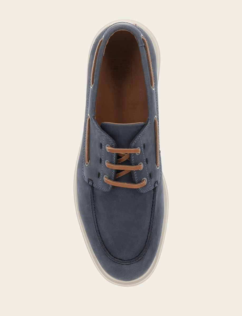 Connor Boat Shoe - Indigo - Top Down