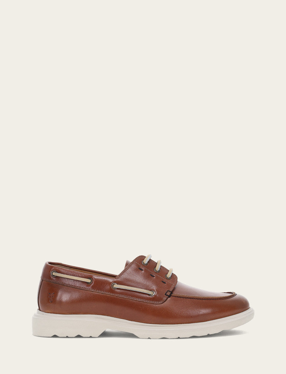 Connor Boat Shoe - Caramel - Outside