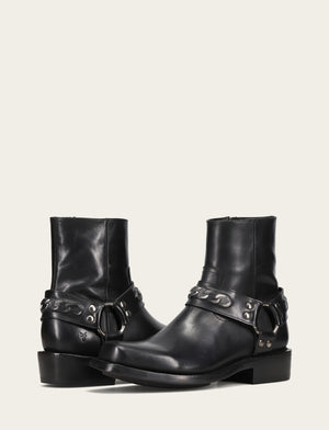 Frye Men's Conway Harness Boot - Vintage Moto Style, Goodyear Welted, Leather Upper, Inside Zipper