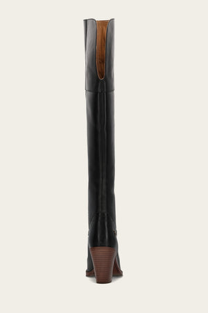 Corinne Over The Knee Boot - Black - Back