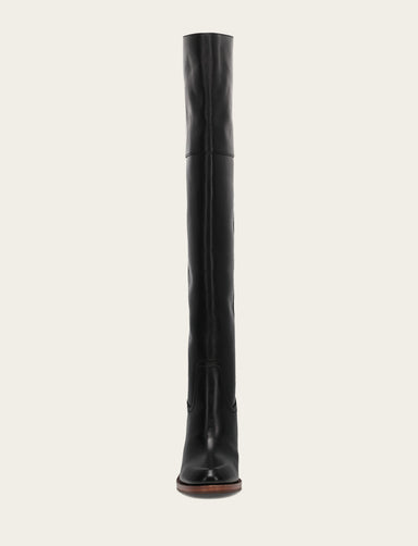 Corinne Over The Knee Boot - Black - Front