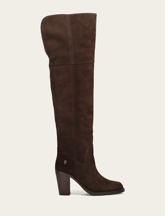 Corinne Over The Knee Boot - Dark Brown - Outside