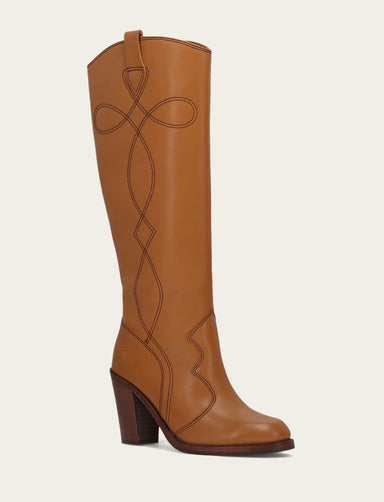 Corinne Tall Deco Stitch - Caramel - Hero