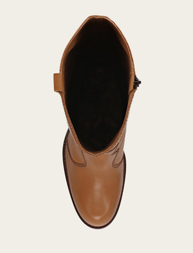 Corinne Tall Deco Stitch - Caramel - Top Down