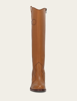 Corinne Tall Deco Stitch - Caramel - Front