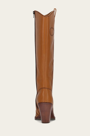 Corinne Tall Deco Stitch - Caramel - Back