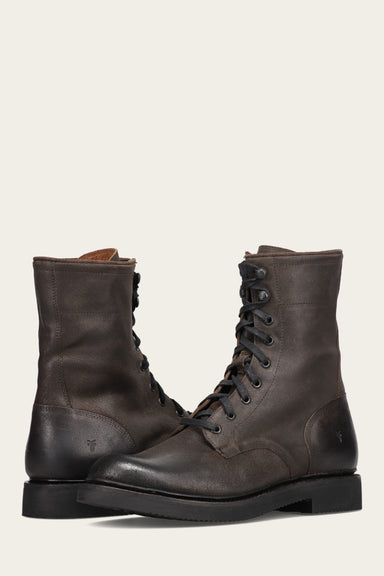 Dean Combat Lace Up - Chocolate - Pair
