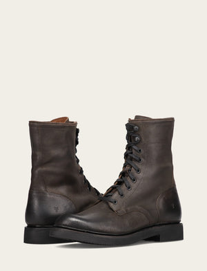 Dean Combat Lace Up - Chocolate - Pair