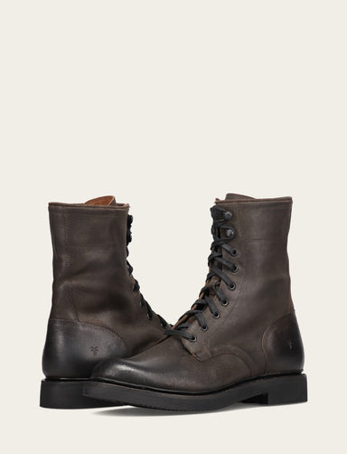 Dean Combat Lace Up - Chocolate - Pair