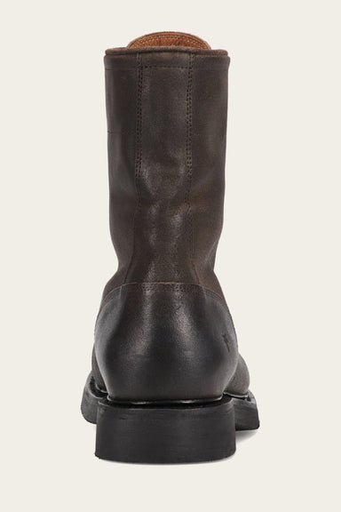 Dean Combat Lace Up - Chocolate - Back