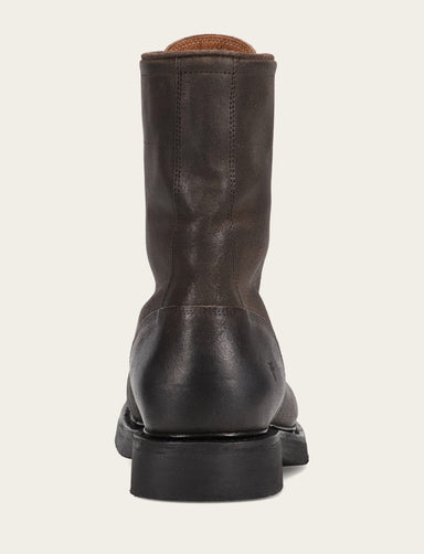 Dean Combat Lace Up - Chocolate - Back
