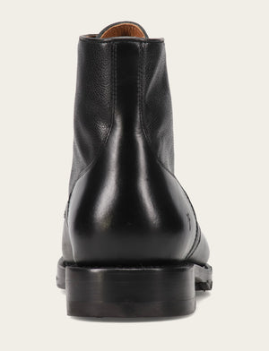 Dylan Lace Up - Black Scotchgrain - Back