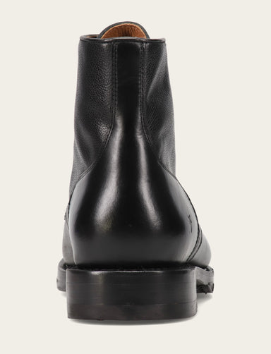 Dylan Lace Up - Black Scotchgrain - Back