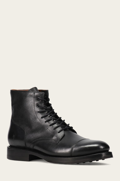 Dylan Lace Up - Black Scotchgrain - Hero