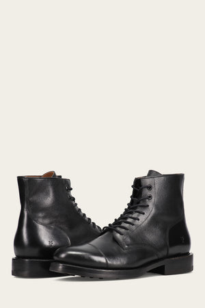 Dylan Lace Up - Black Scotchgrain - Pair